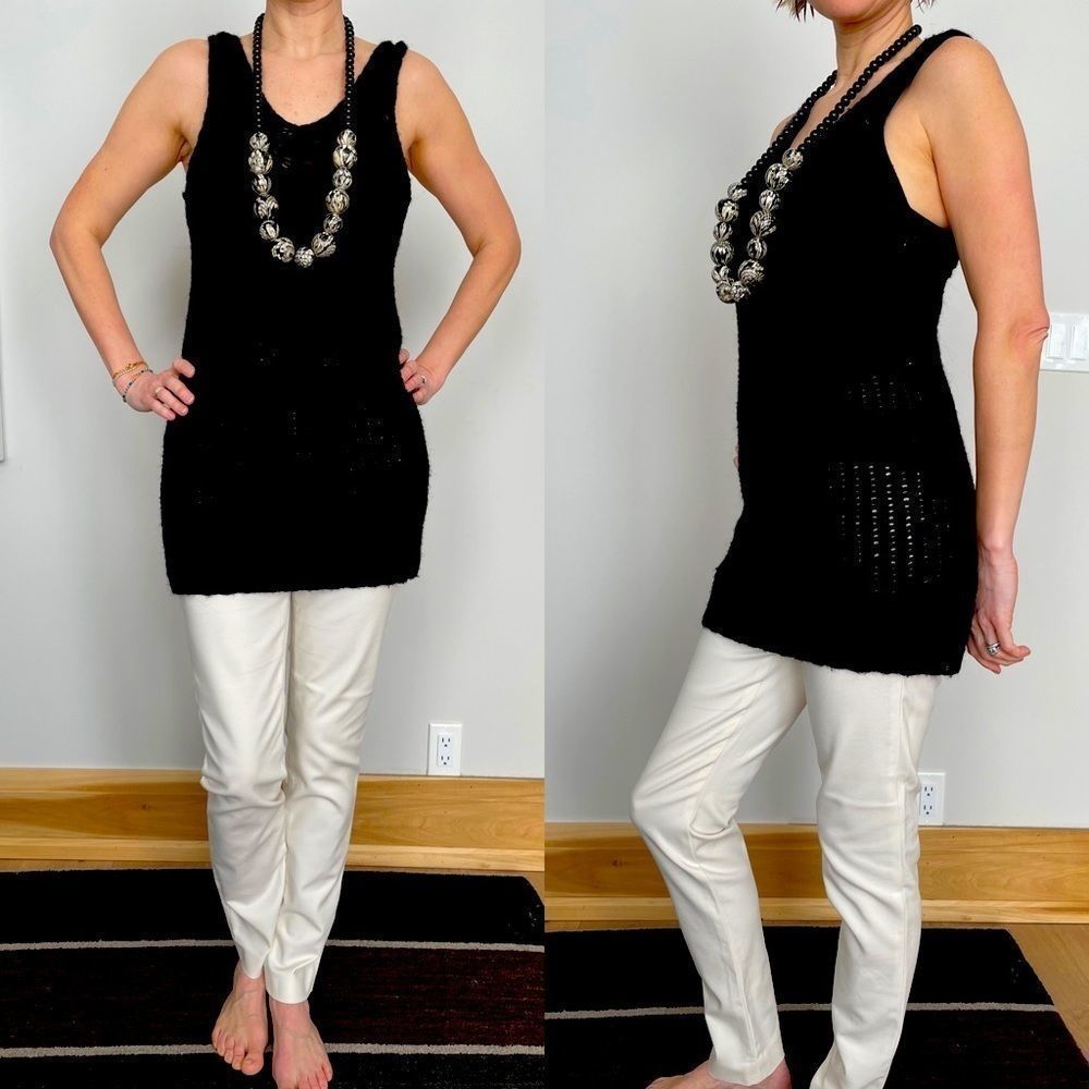 WILFRED black heavy knit top/dress.